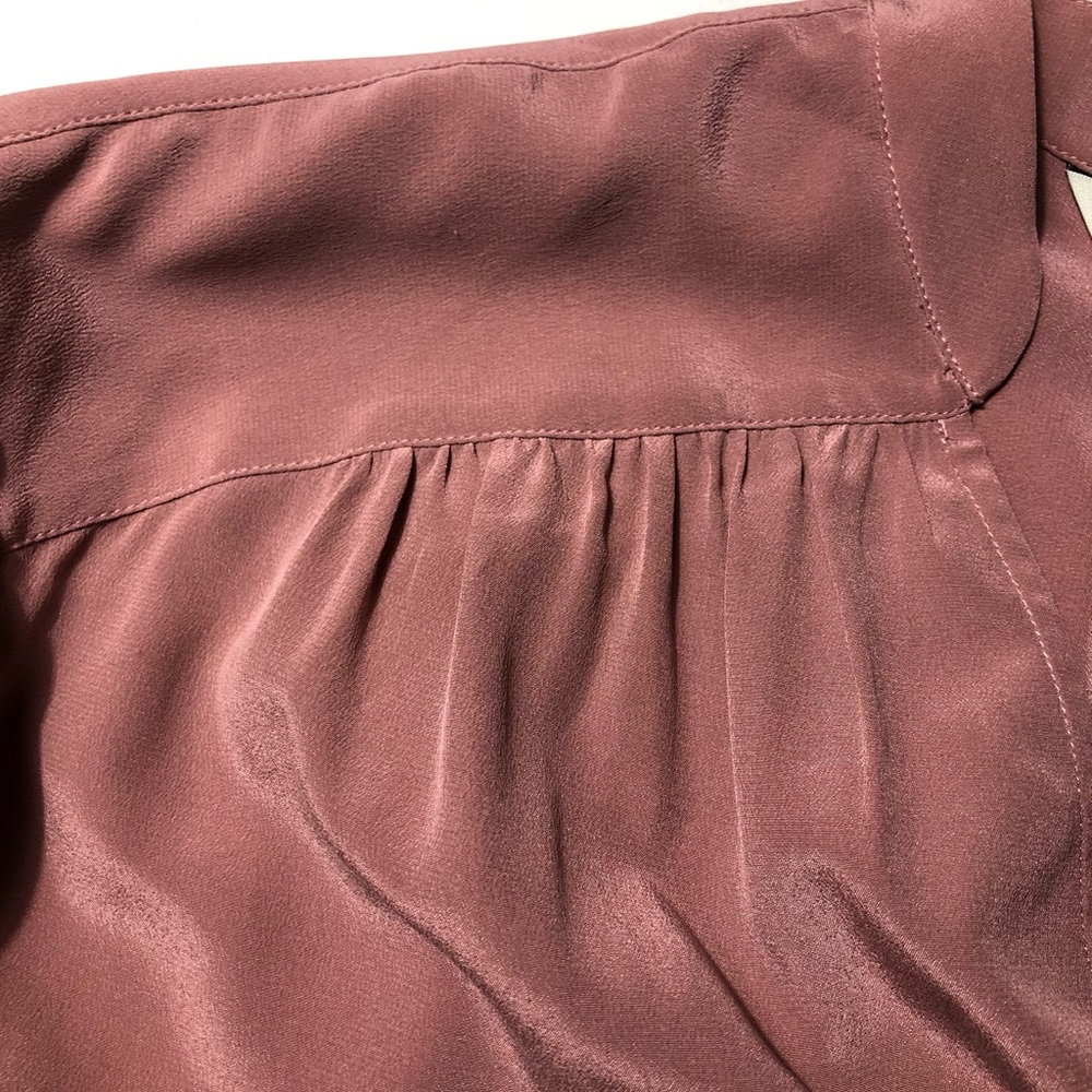 Joie Dusty Rose V-Neck Long-Sleeve Blouse - Picture 7 of 13